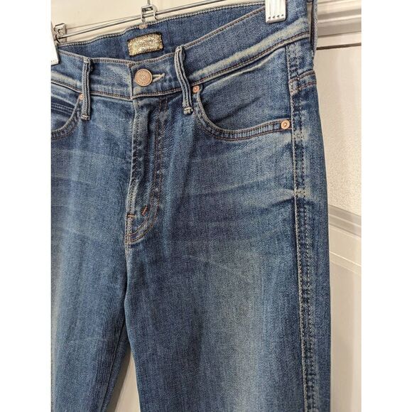 Mother High Waisted Rascal Jeans women's size 24 the famous heroine straight leg - Picture 3 of 10
